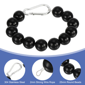 PATIKIL durable beads and aircraft cable provide wind resistance and longevity
