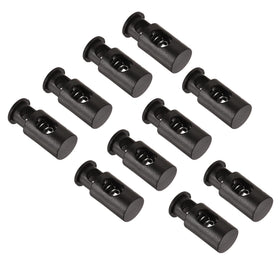 PATIKIL garden flag stoppers in black prevent flags from blowing away.