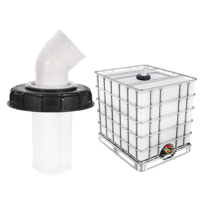 PATIKIL IBC lid-filter-cover keeps debris out of your rainwater tank.