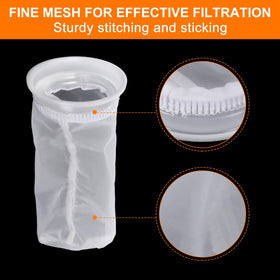 PATIKIL mesh-filter-220mm-long traps leaves and particles before entering.
