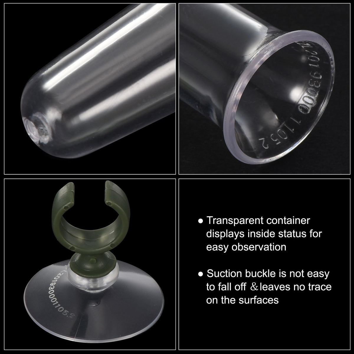 PATIKIL suction cup attachment on glass ensuring secure wall mounting.
