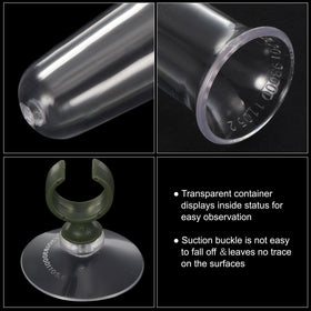 PATIKIL suction cup attachment on glass ensuring secure wall mounting.