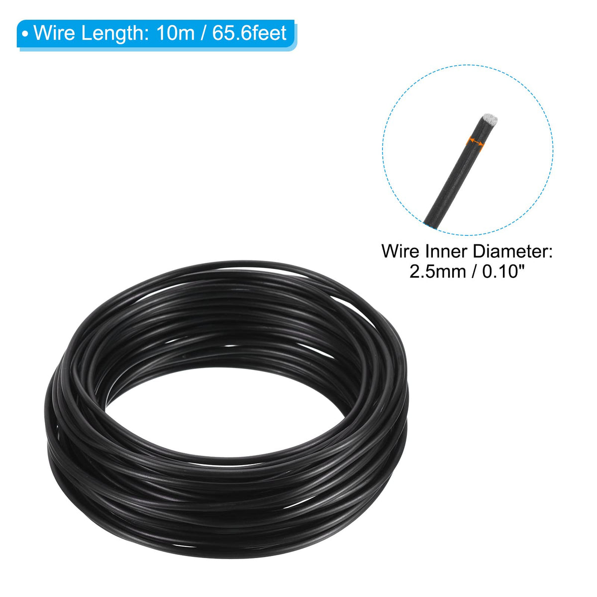 PATIKIL aluminum tree wire flexible 2.5mm ideal for branch shaping