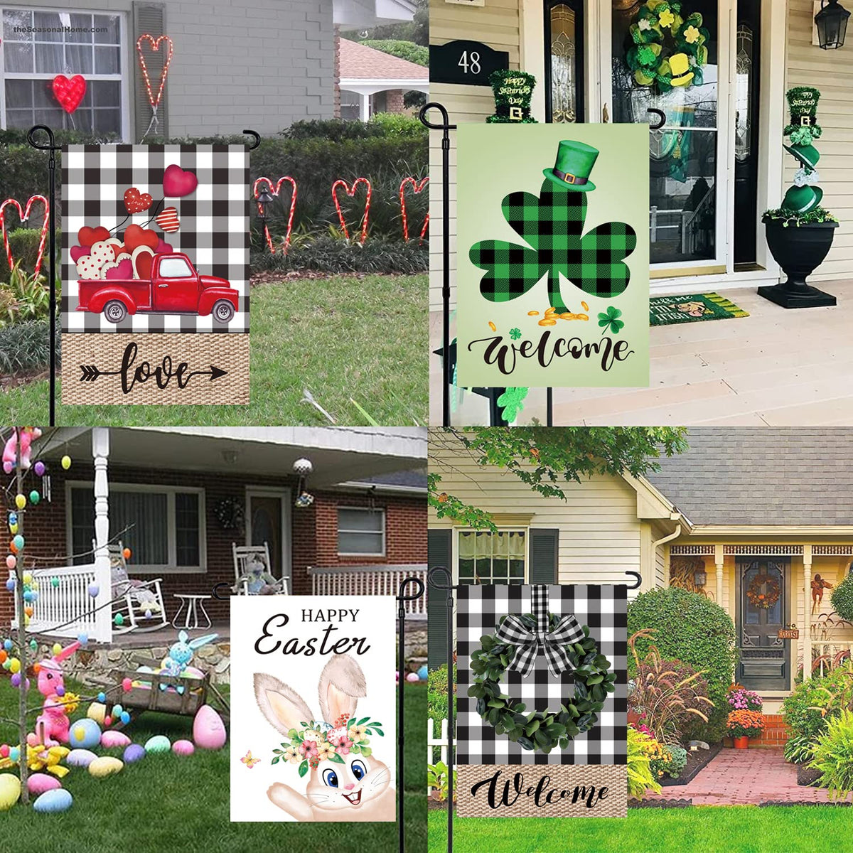 Pating seasonal flags make thoughtful gifts for garden lovers.