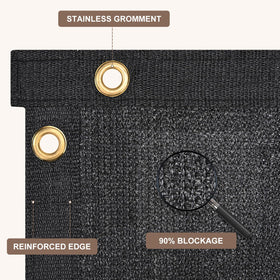Patiobay 170GSM mesh shields sun and allows breeze.
