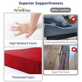 PatioGlow hidden zipper enhances waterproofing for outdoor use.