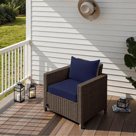 PatioGlow fade-resistant Oxford fabric maintains color under sun.