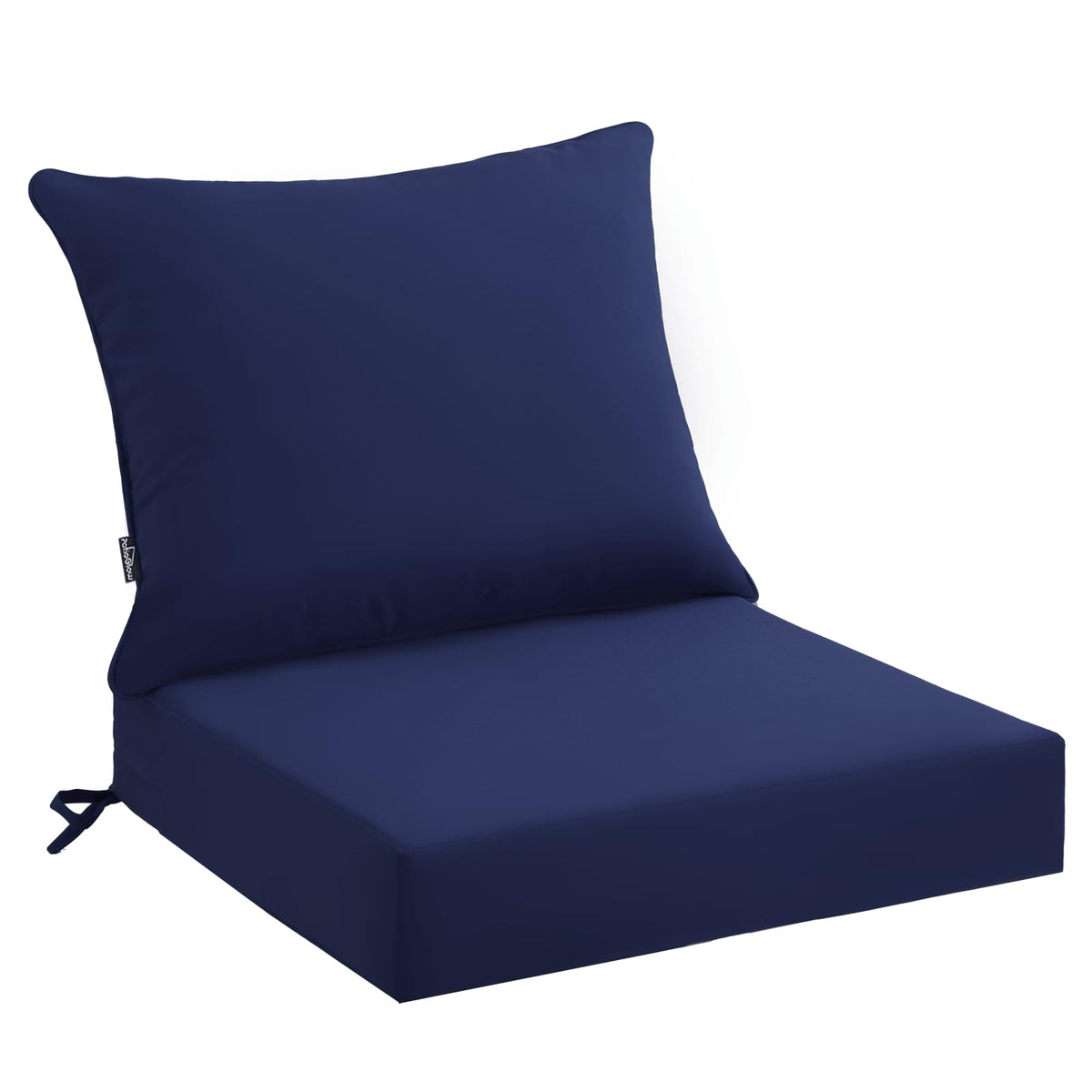 PatioGlow outdoor seat cushion front view with inviting deep seating
