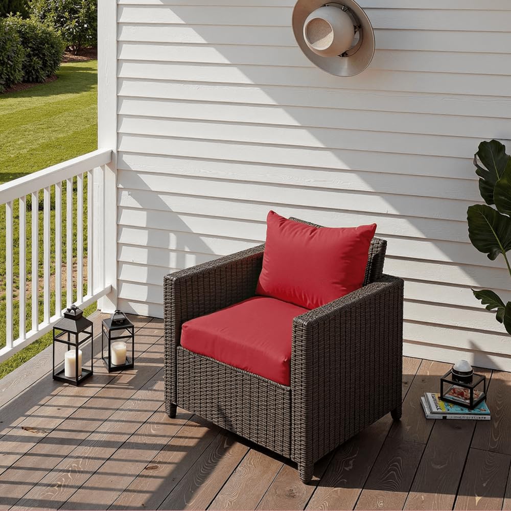 PatioGlow size guide 22x24x4-in, ensures a snug fit for many chairs.