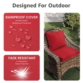 PatioGlow cushion with soft sponge offers comfortable support.