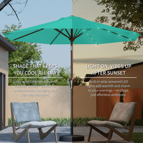Patio Kingdom iron pole and frame provide strong support