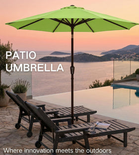 Patio Kingdom rust-resistant pole ensures long-lasting outdoor use.
