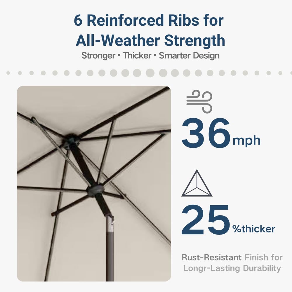 Patio Kingdom crank lift system for easy opening and closing