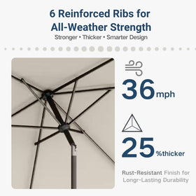 Patio Kingdom crank lift system for easy opening and closing