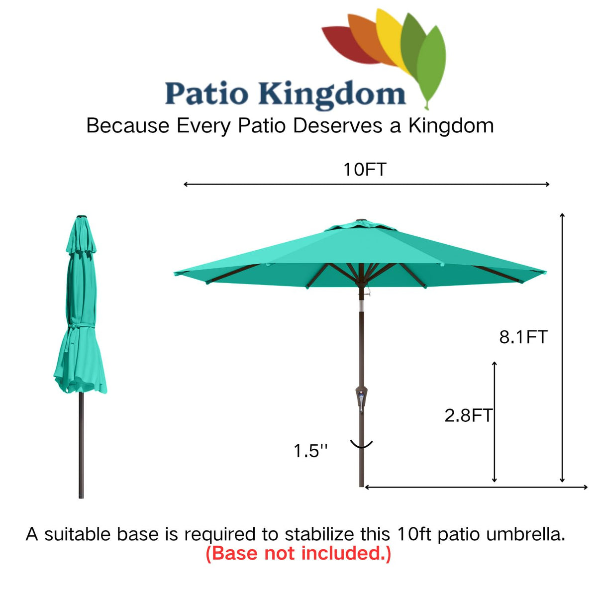 Patio Kingdom backyard shade session under the umbrella.