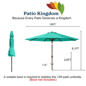 Patio Kingdom backyard shade session under the umbrella.