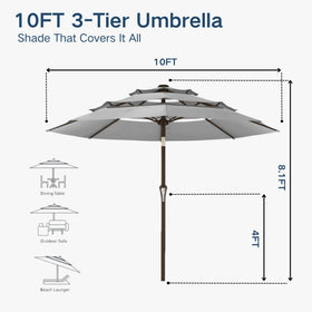 Patio Kingdom versatile shade solution for patio, garden, pool, and deck.