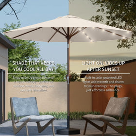 Patio Kingdom outdoor-use umbrella enhances garden, deck, and poolside moments