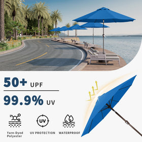 Powder-coated steel pole provides durable, long-lasting support