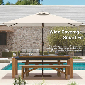 Patio Kingdom six ribs provide wind resistance and durability