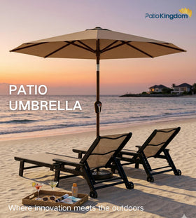 Patio Kingdom compact design with base not included for flexible placement.
