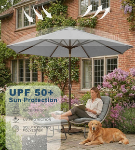 PatioKingdom fiberglass ribs offer lightweight, rust-resistant support for outdoor use.