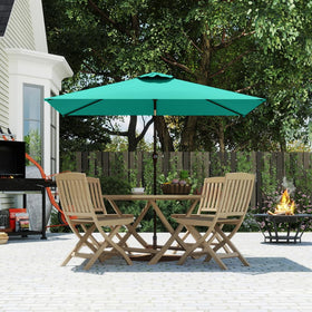 Patio Kingdom umbrella tilt-crank system for adjustable shade and comfort.