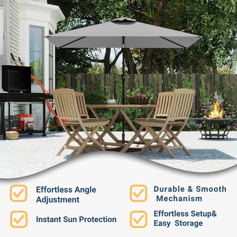 Patio Kingdom UV-resistant canopy protects against sun while staying vibrant