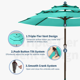 Patio Kingdom vented 3-tier design improves airflow and stability.