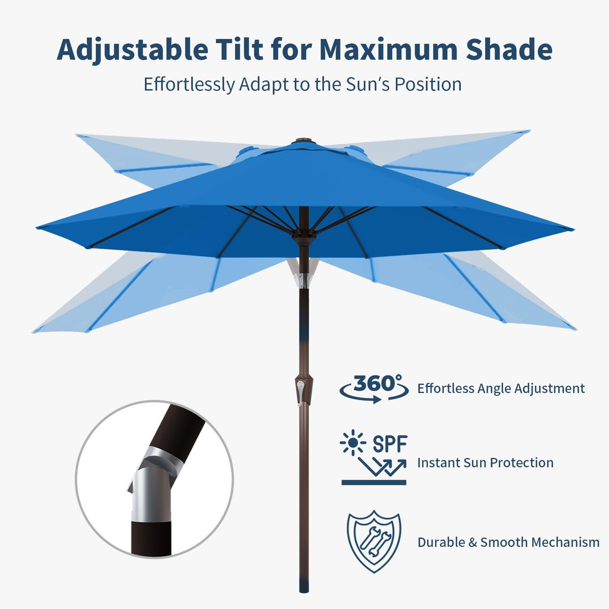 Vent top promotes airflow and stability in breezy conditions