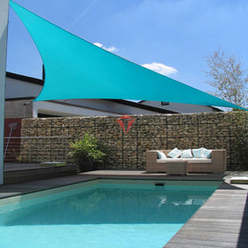 Patio Paradise breathable shade creates a cooler, ventilated outdoor area.