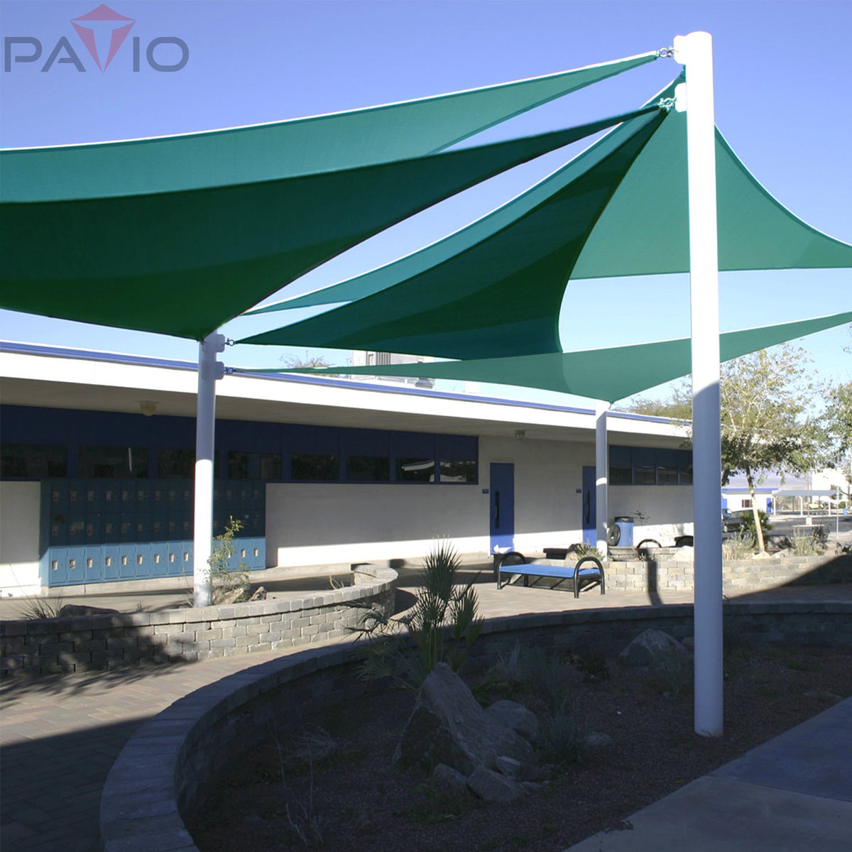 Patio Paradise turquoise color adds vibrant, inviting backyard appeal.