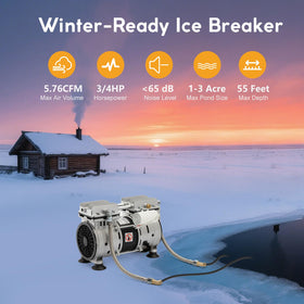 PATIOASIS open-water de-icing support aids winter pond vitality.