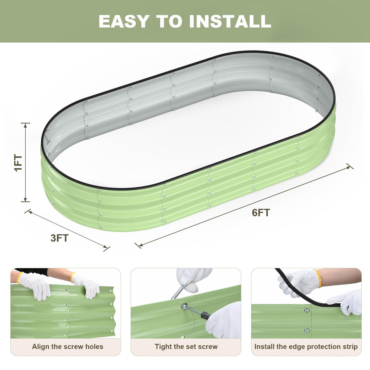 Patiobay included gloves and tools help you start planting immediately