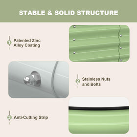 Patiobay galvanized coating resists rust, extending years of outdoor use