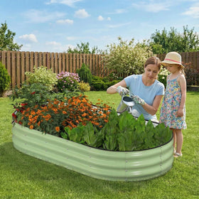 Patiobay oval-shaped bed maintains even pressure for durability in small spaces