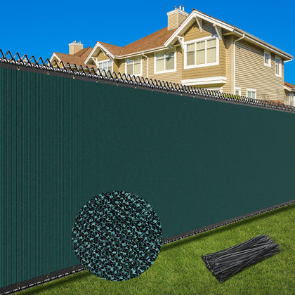 Patiobay privacy screen fence 4x25 dark green for reliable backyard privacy.