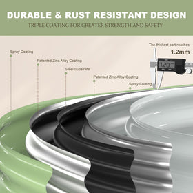 Patiobay safety edging provides a smooth touch to prevent injuries during gardening