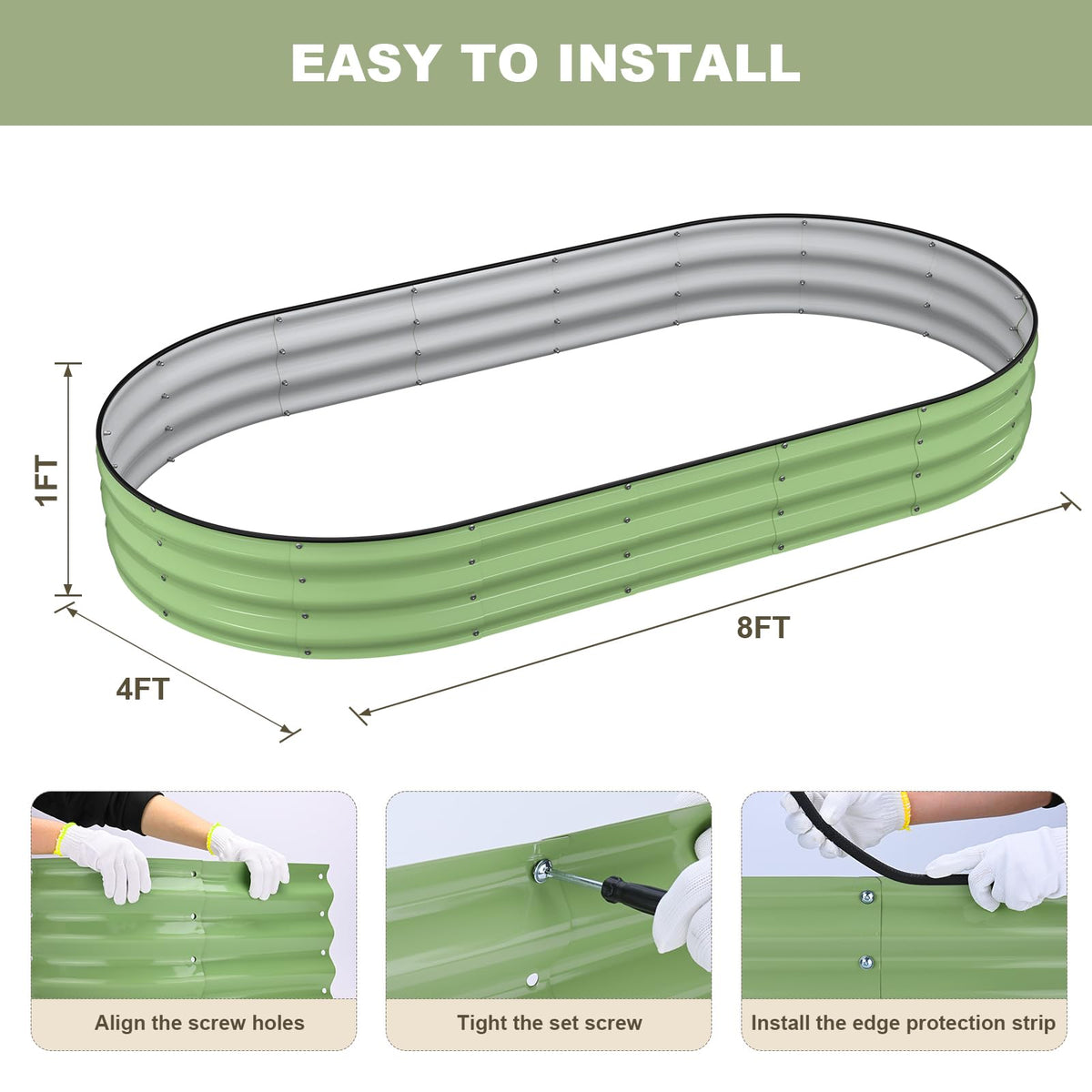Patiobay included gloves ensure comfortable, ready-to-use gardening.