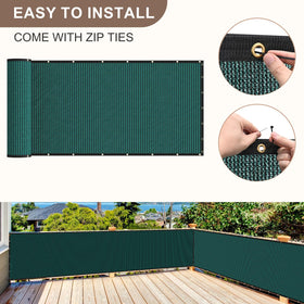 Patiobay 90% privacy blockage provides daytime privacy on patios.
