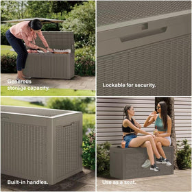 PATIOEASY weatherproof resin design resists rust and warping for long-term use.