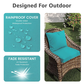 PatioGlow built-in ties keep cushions secure on windy days.