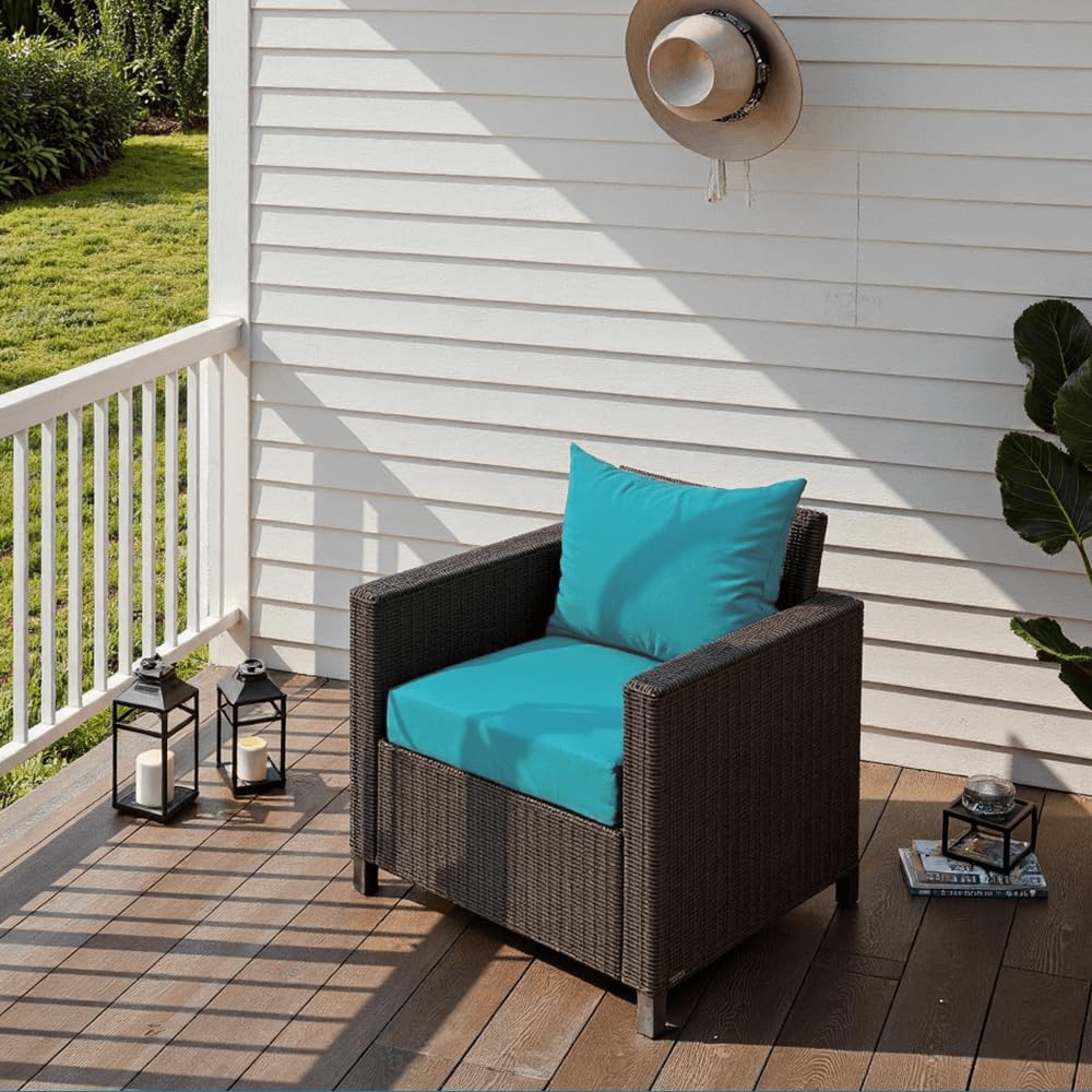 PatioGlow fade-resistant fabric keeps color vibrant outdoors.