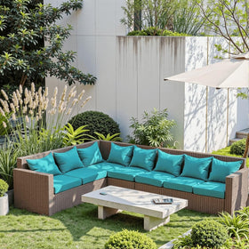 PatioGlow 22x22 side-angle cushion highlights soft, supportive foam