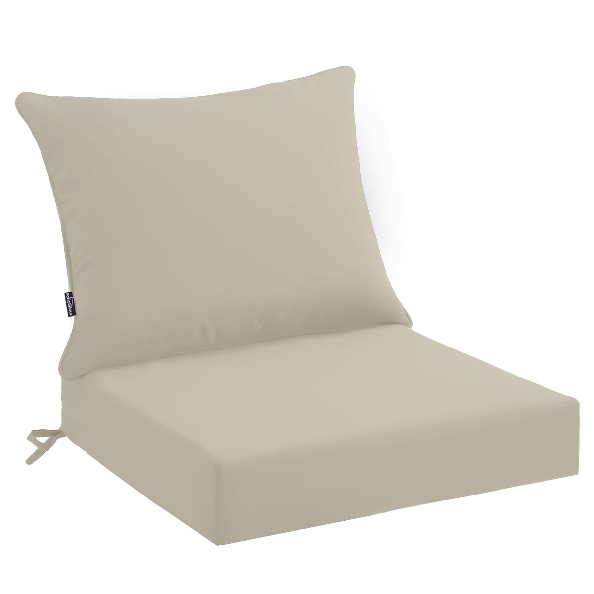 PatioGlow outdoor seat cushion set front view for comfortable outdoor seating.