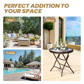 PATIOHIT no-assembly design allows instant setup on balcony or deck.
