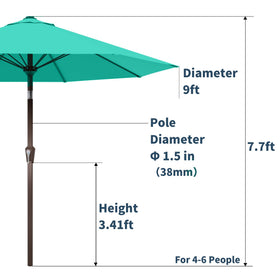 PatioKingdom Base not included; pair with a stable stand for poolside shade.