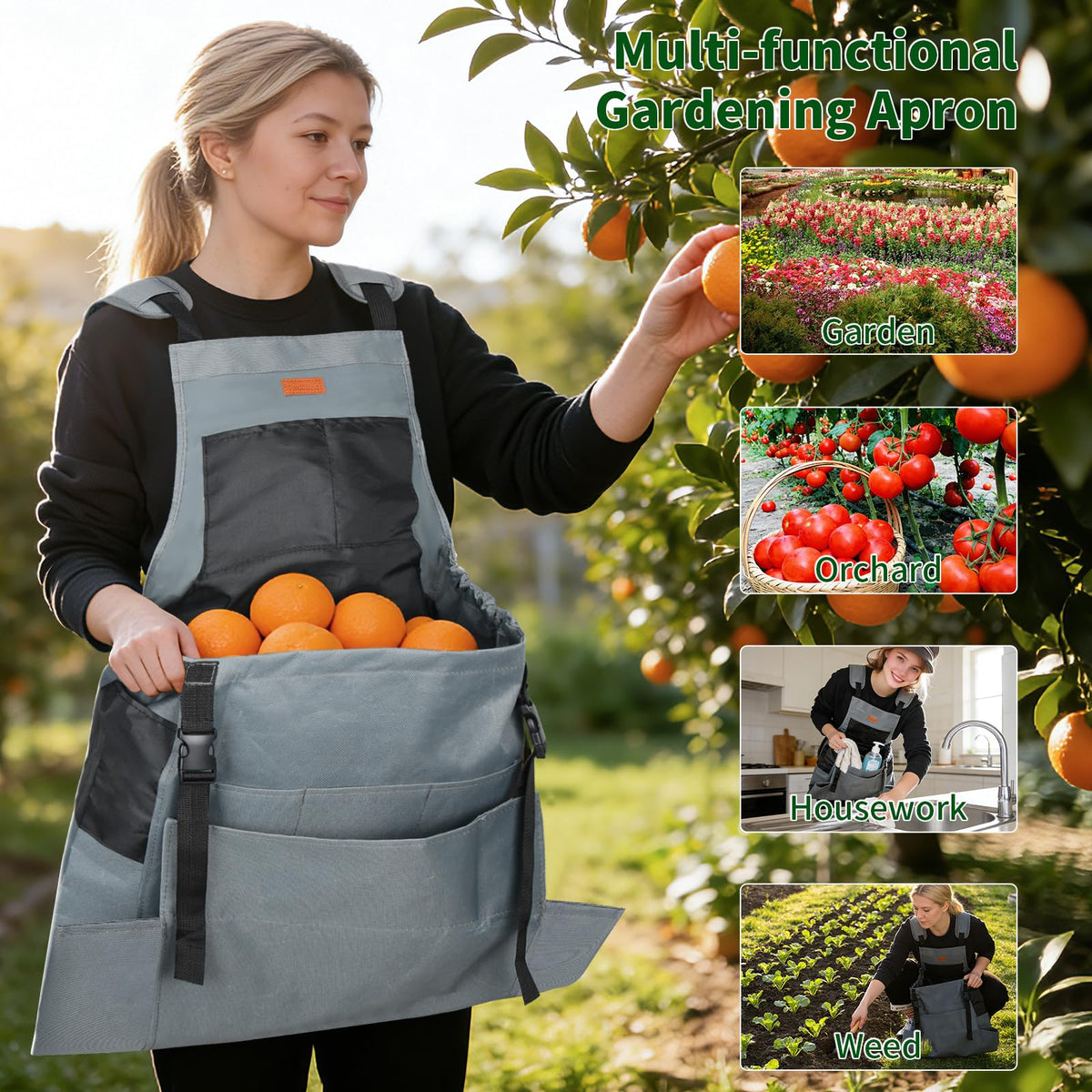Patioland ergonomic cross back strap distributes weight to reduce shoulder strain