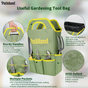 Patioland hand fork and transplanter used for transplanting seedlings.
