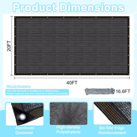 PATYDEST aluminum edge grommets provide durable fastening for secure setup.